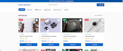 Craftio Style Hub demo