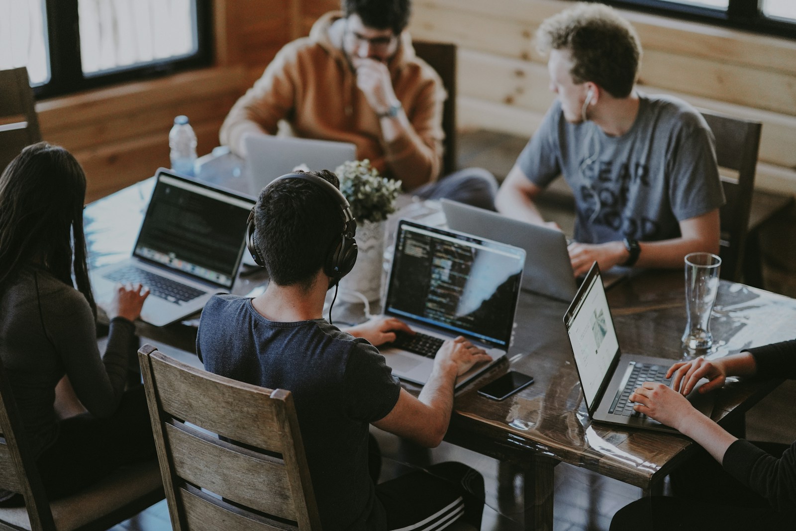 The Craftio team collaborating on web development projects